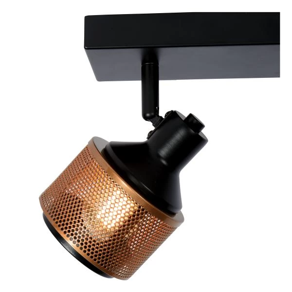 Lucide RAFA - Spot plafond - 2xE14 - Noir - détail 2